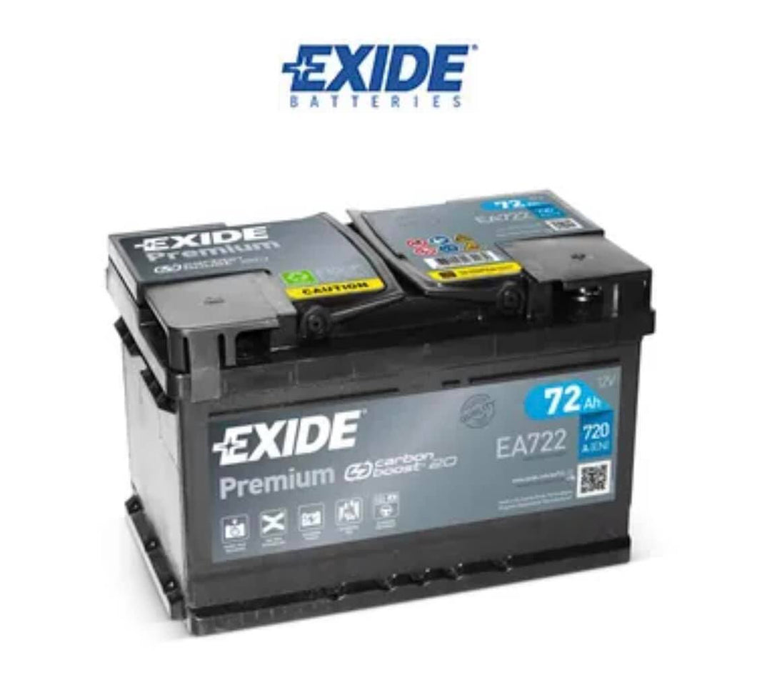 EA722 EXIDE PREMIUM CAR BATTERY 096TE