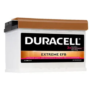 DE70 DURACELL EXTREME EFB CAR BATTERY 12V 70AH