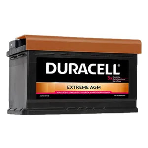 DE80 DURACELL EXTREME AGM CAR BATTERY 12V 80AH