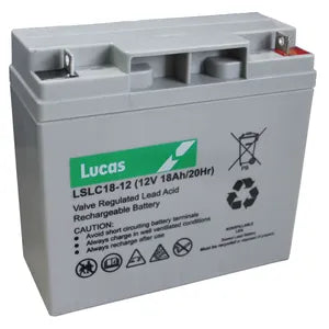 LSLC18-12 LUCAS SEALED LEAD ACID BATTERY 12V 18AH