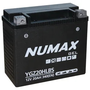 YGZ20HLBS GEL NUMAX MOTORCYCLE BATTERY 12V 20AH YGZ20HL-BS