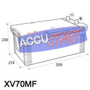 NUMAX XV70MF SEALED LEISURE BATTERY